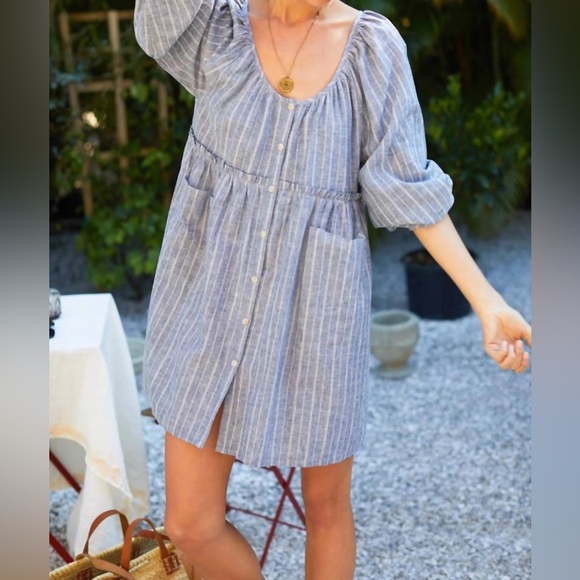 Emerson Fry Jasmine button dress size L - Picture 9 of 13